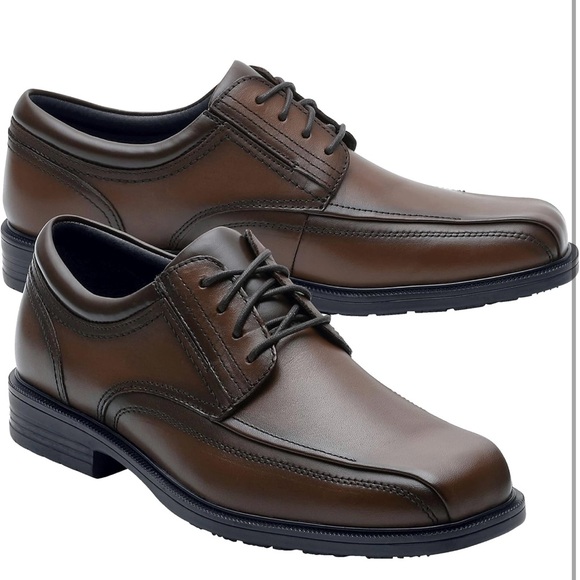 Shoes For Crews Men\'s Brown Leather Oxfords main image 5